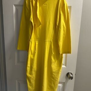 Elegant Yellow Midi Dress